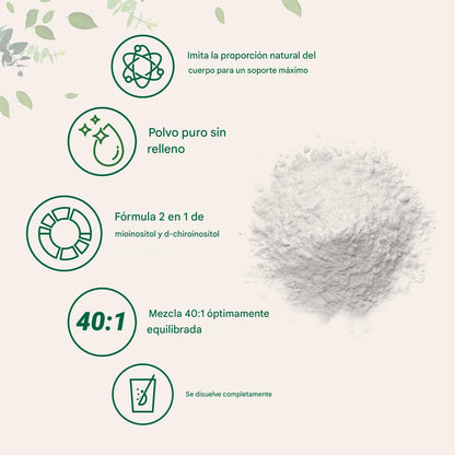 Micro Ingredients Myo & D-Chiro Inositol Powder para equilibrio hormonal y apoyo ovárico