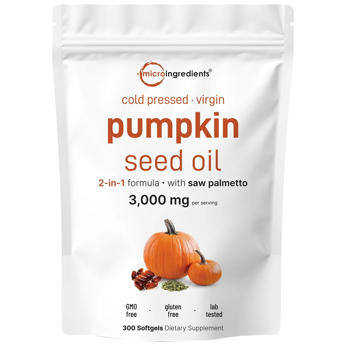 Micro Ingredients Pumpkin seed oil with saw palmetto para salud prostática