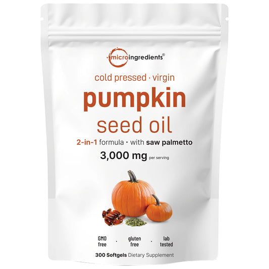 Micro Ingredients Pumpkin seed oil with saw palmetto para salud prostática